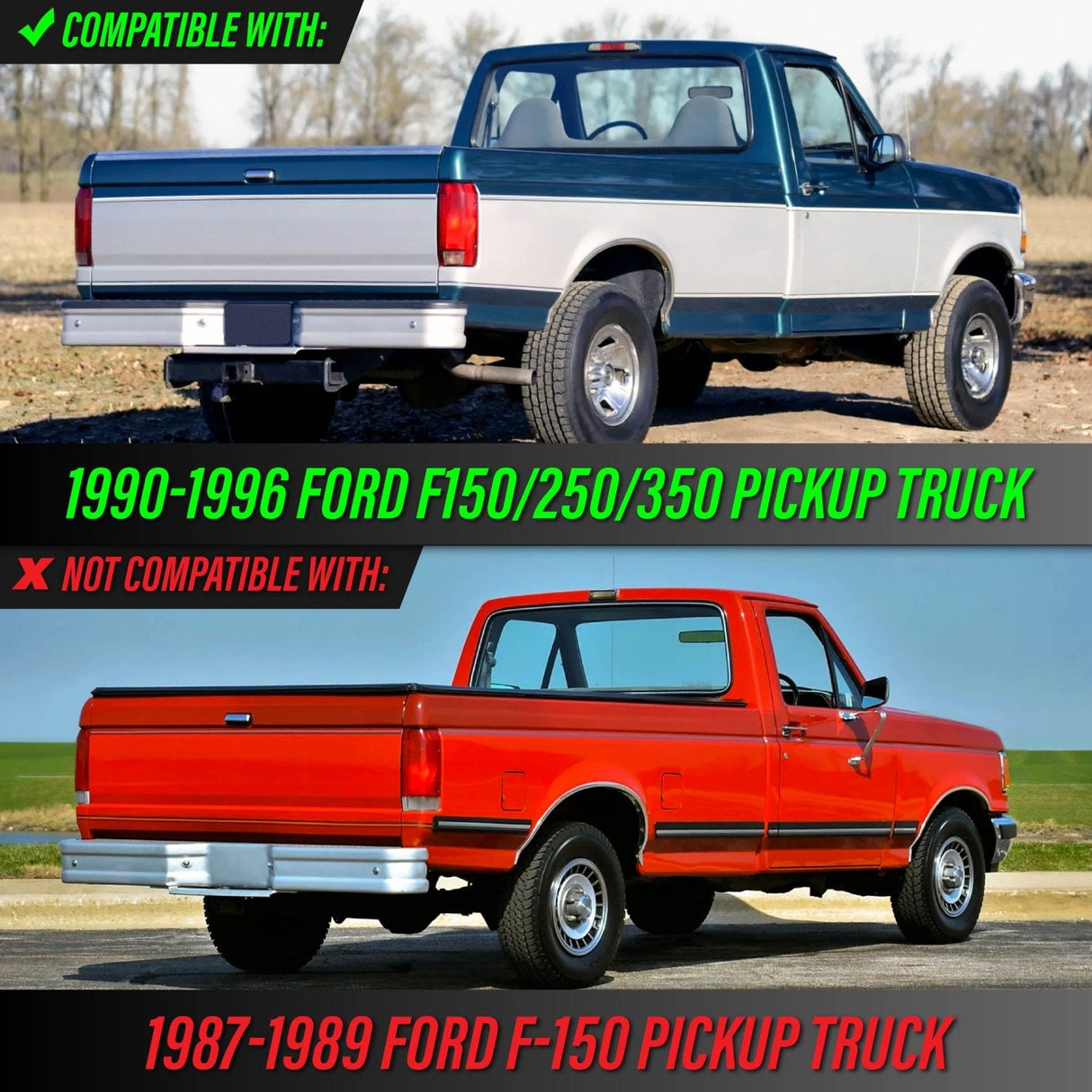 1992-1996 Ford Bronco Smoke Tail Light