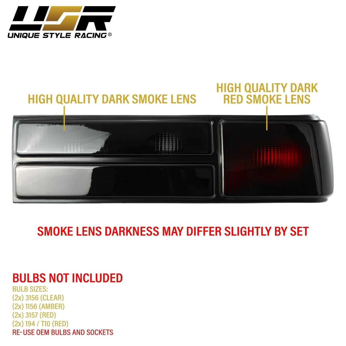 1987-1993 Ford Mustang Smoke Tail Light