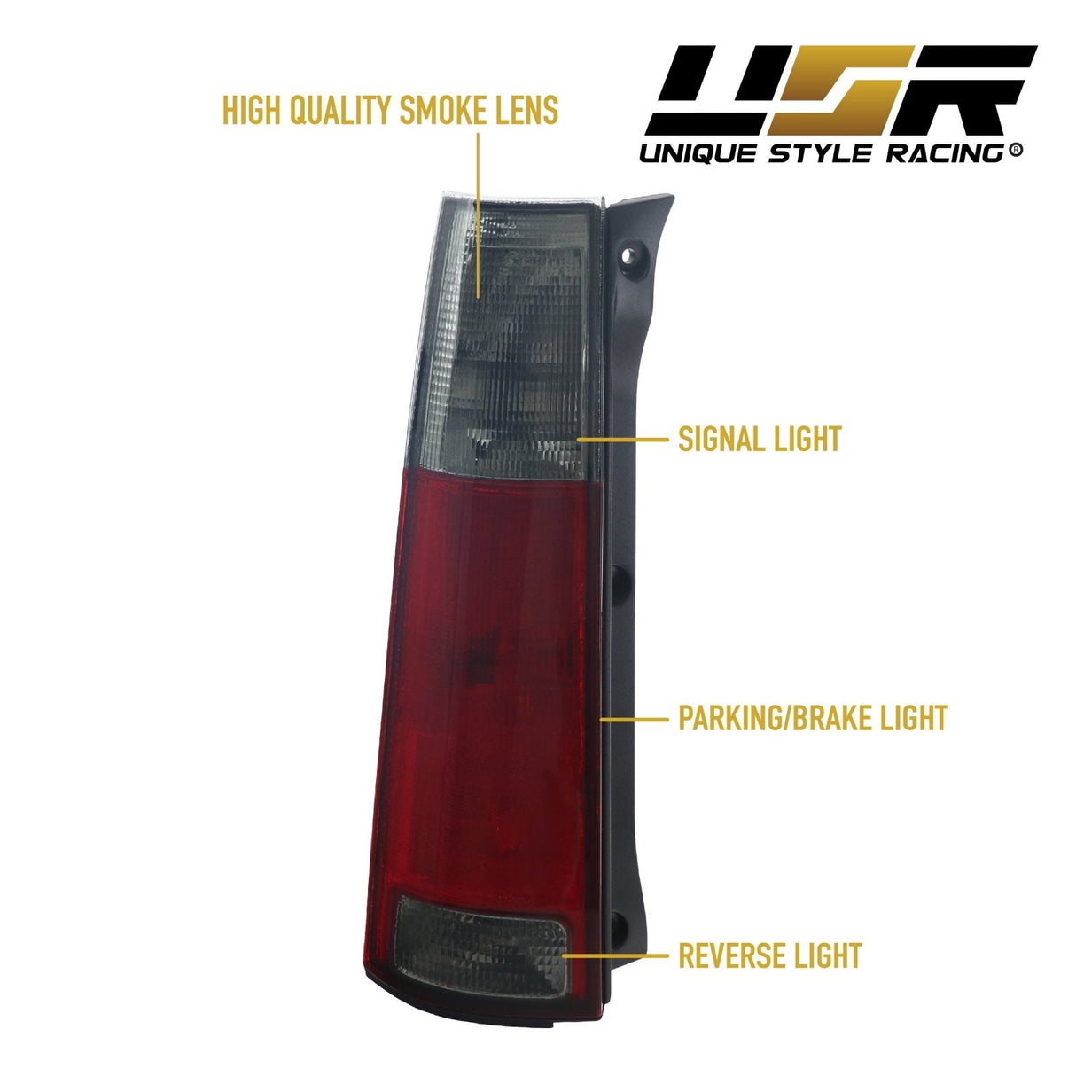 1997-2001 Honda CRV Red/Smoke Tail Light