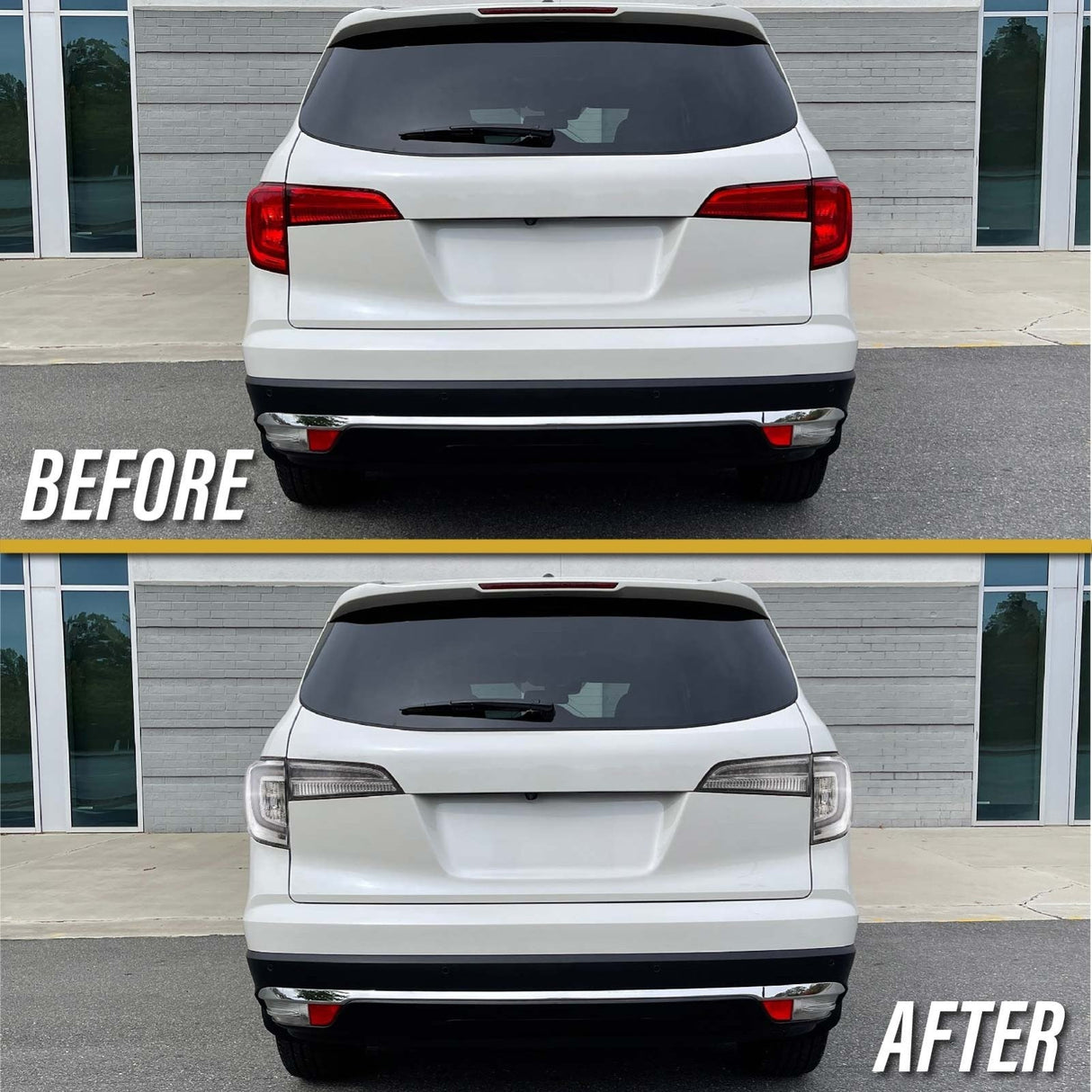 2016-2018 Honda Pilot All Clear Rear Tail Lights Set