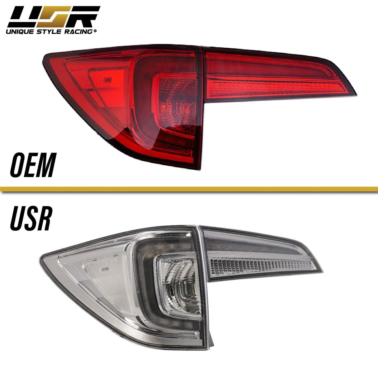 2016-2018 Honda Pilot All Clear Rear Tail Lights Set