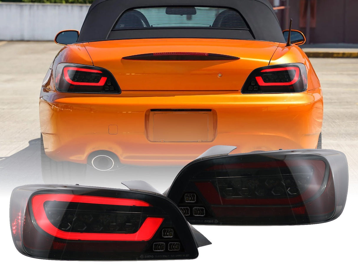 2000-2009 Honda S2000 Black/Smoke LED Tail Lights