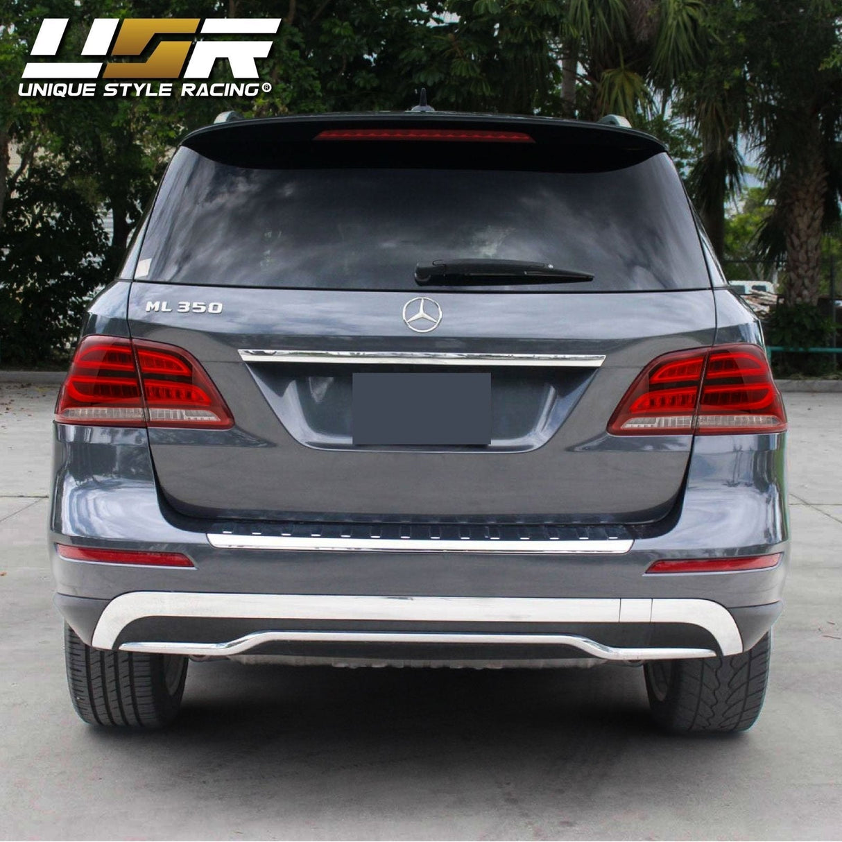 2012-2015 Mercedes W166 M Class GLE Look 4pcs Red/Clear LED Tail Lights