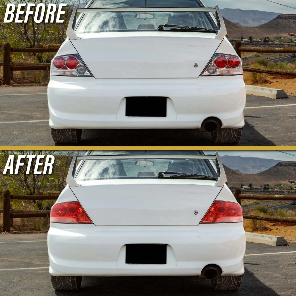2003-2006 Mitsubishi Lancer Evo 8/9 JDM Style Red Tail Lights