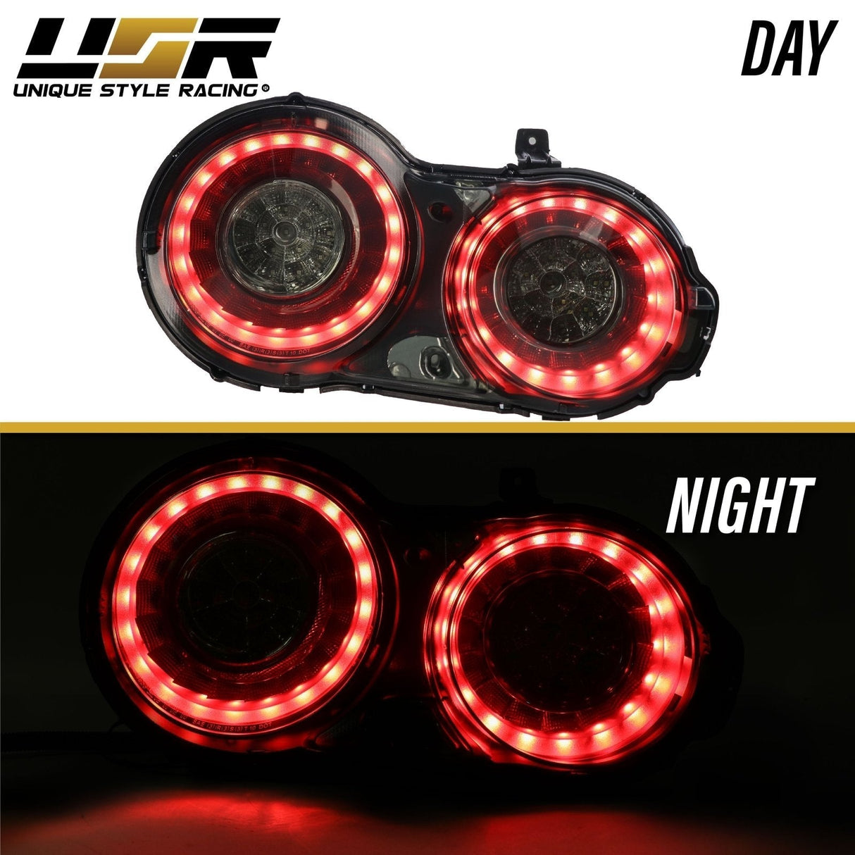 2009-2017 Nissan GT-R Facelift Style Smoke LED Tail Lights