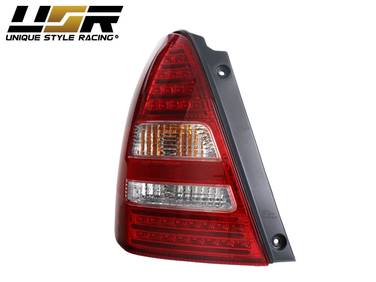 2003-2008 Subaru Forester Red/Clear LED Tail Light