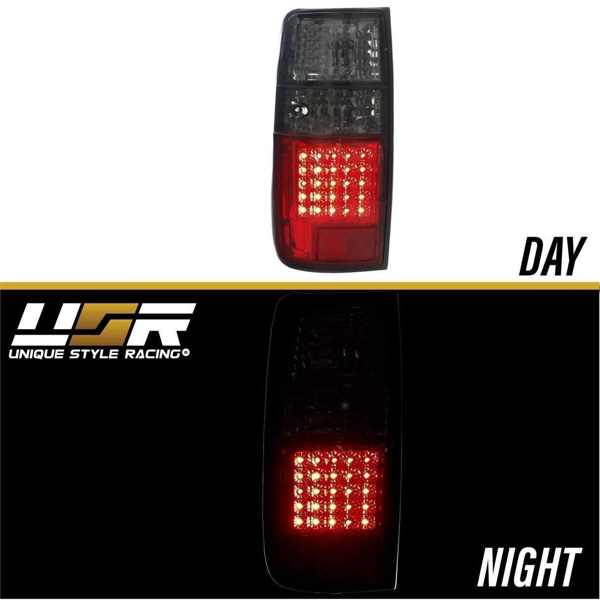 1991-1997 Toyota Land Cruiser Red Smoke LED Tail Lights