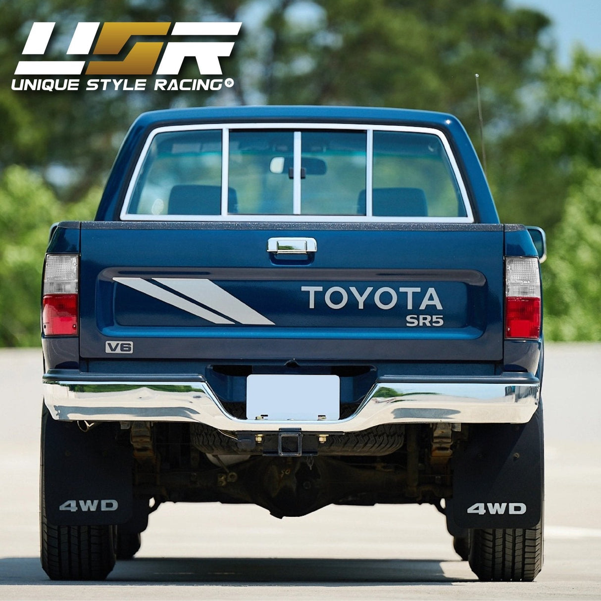 1989-1995 Toyota Pickup Red/Clear Tail Lights