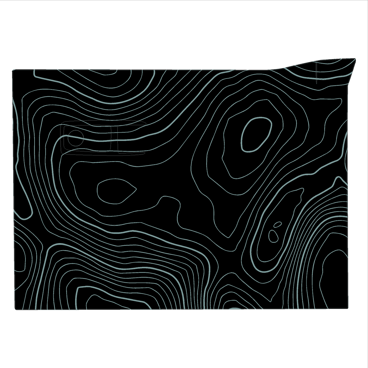 Topo Glovebox Overlay Kit (Printed Series) - 2021+ Bronco