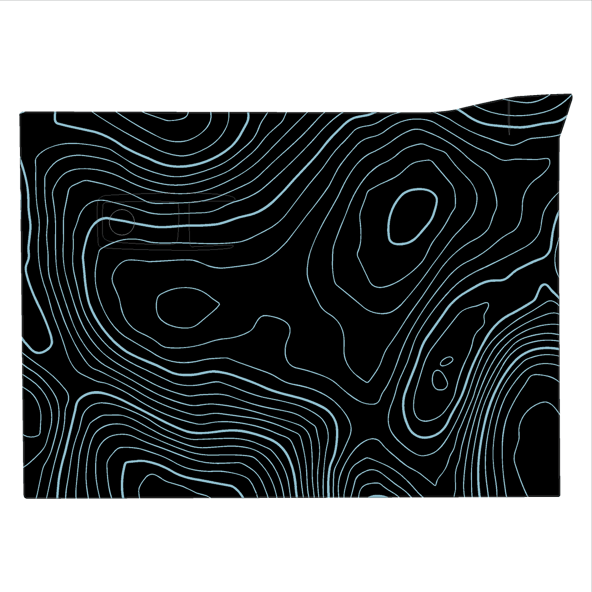 Topo Glovebox Overlay Kit (Printed Series) - 2021+ Bronco