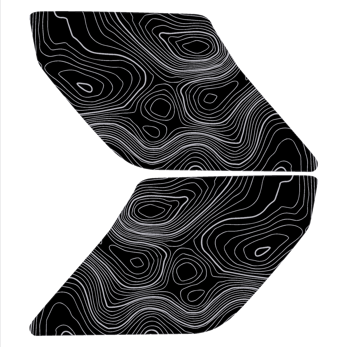 Topo Interior Door Handle Overlays - 2021+ Bronco