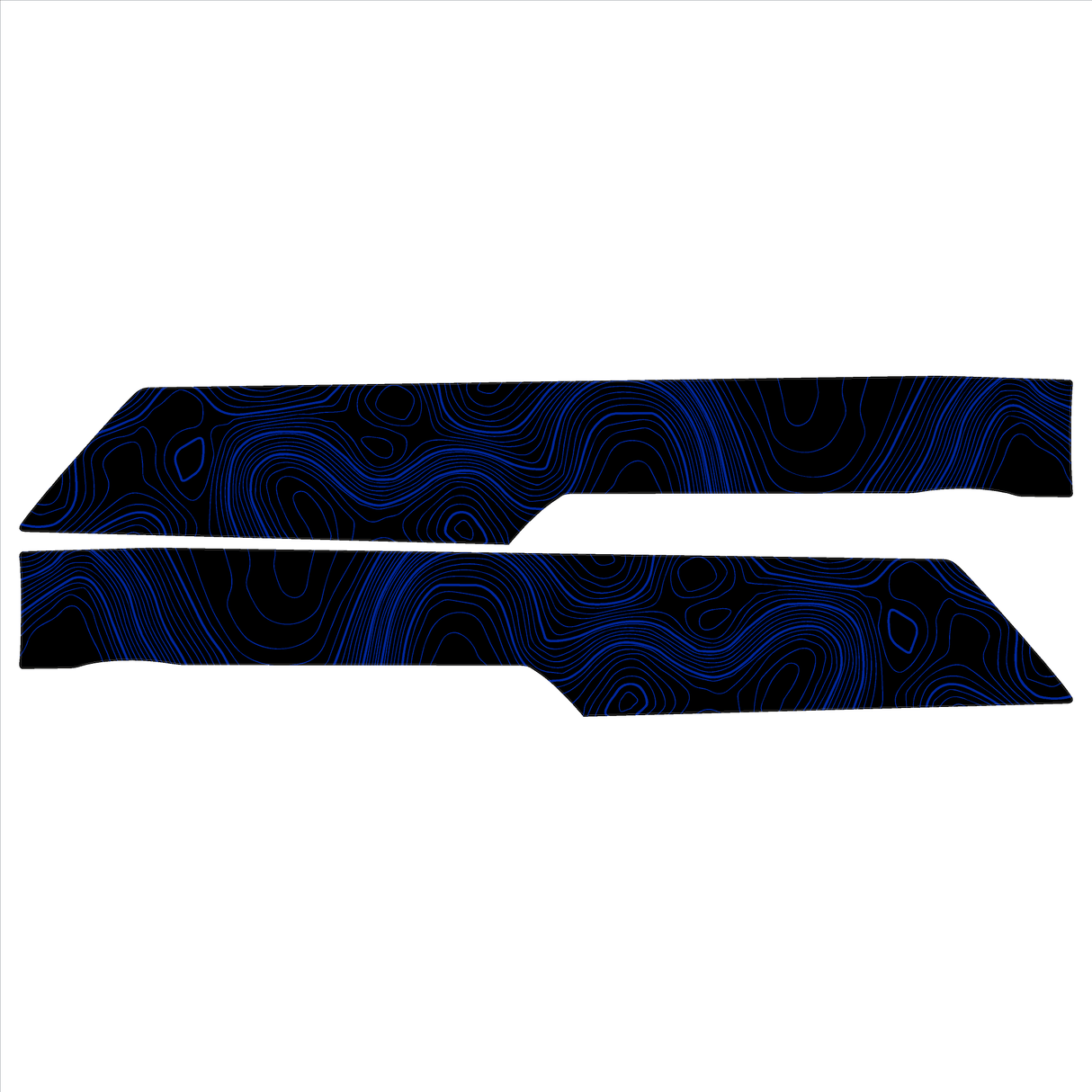 Topo Front Interior Upper Door Card Insert Overlays (Printed Series) - 2021+ Bronco 4 Door