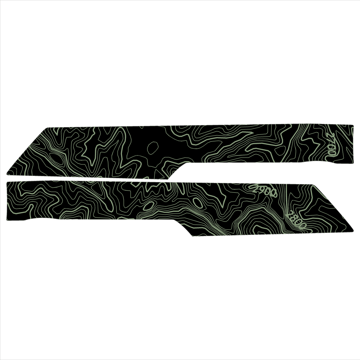 Topo Understeering Panel Overlay (Printed Series) - 2021-2022 Bronco (Type A)