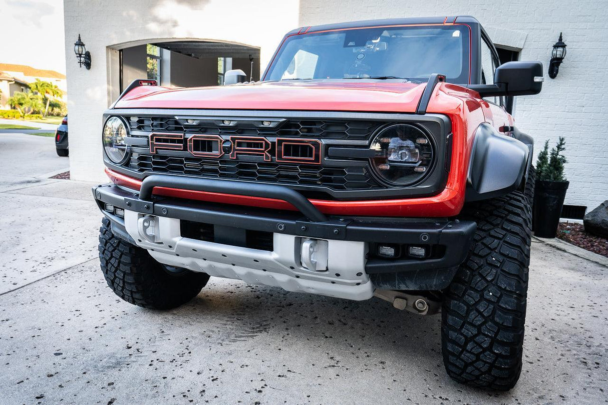 Topo Shortie Style Light Bar Overlays (Printed Series) - 2021+ Bronco (Standard Headlights)