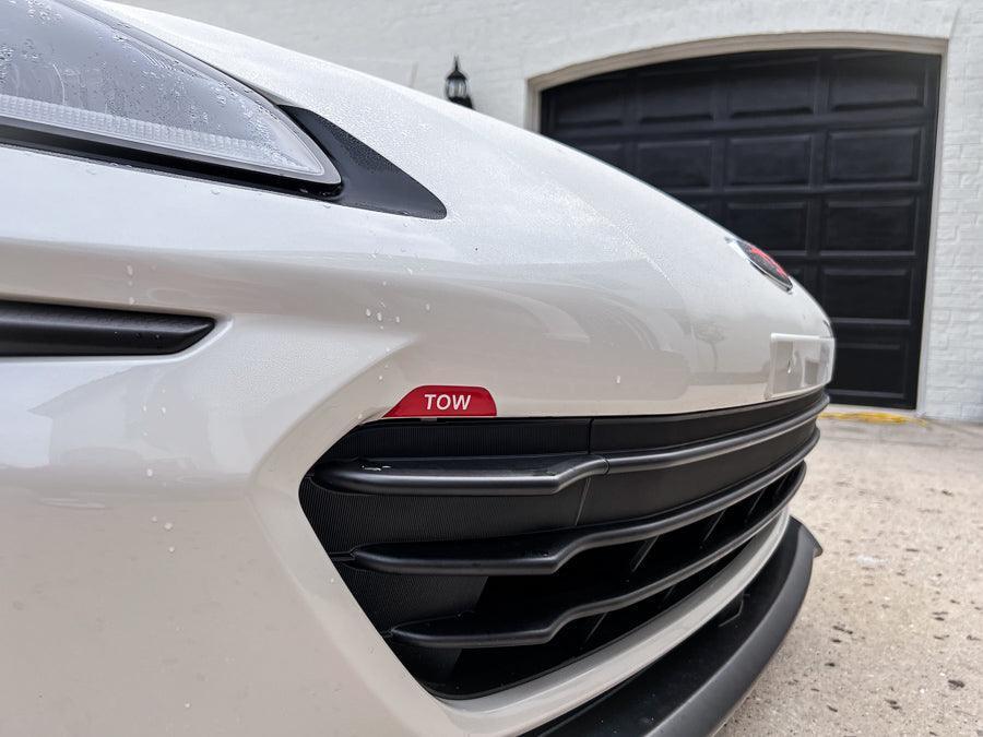 Tow Hook Cover Overlay with "TOW" Logo - 2022 BRZ