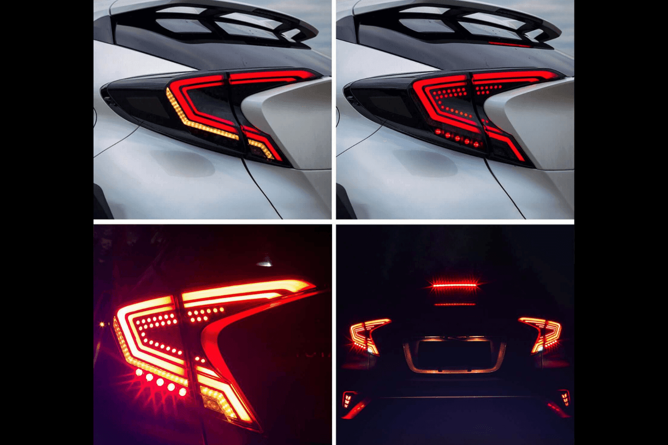 Toyota CHR / C-HR Smoked Full LED Tail Lights (2018-2020) - K2 Industries