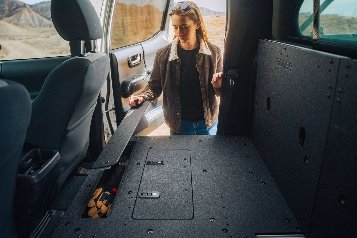 Toyota Tacoma 2005-2023 2nd and 3rd Gen Double Cab Version 2 - Second Row Seat Delete Plate System