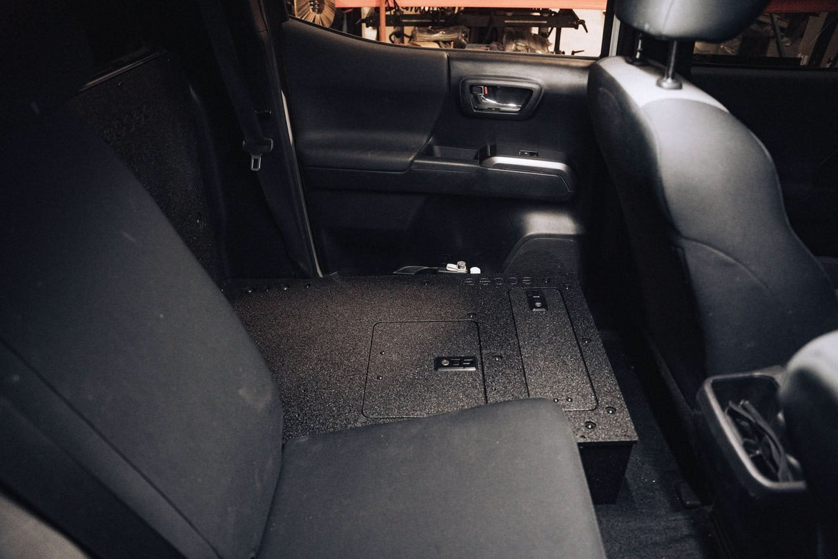 Toyota Tacoma 2005-2023 2nd and 3rd Gen Double Cab Version 2 - Second Row Seat Delete Plate System
