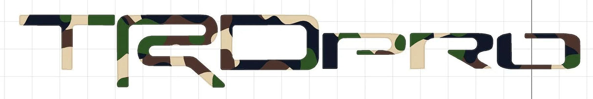 TRD PRO Rear Hatch Liftgate Emblem Inlays - 2025+ 4Runner TRD Pro