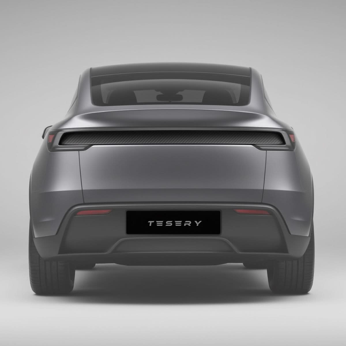Trunk Tailgate Applique for Tesla Model Y Juniper - Real Dry Molded Carbon Fiber