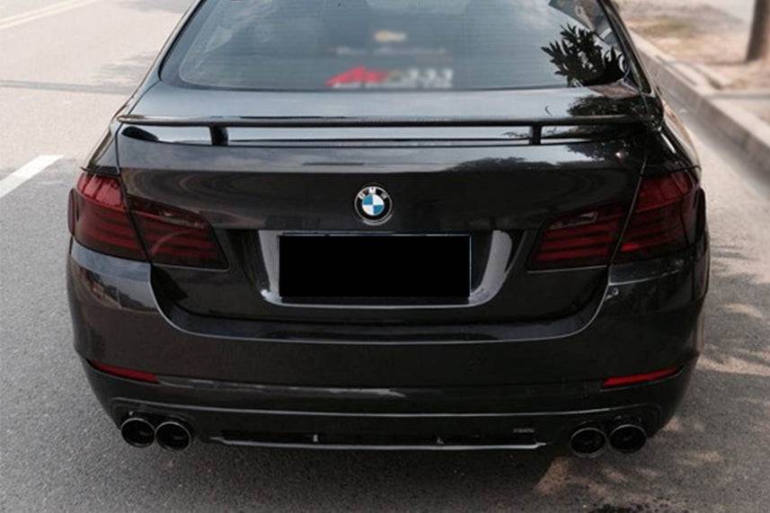 2010-2014 BMW 5 Series F10 F18 HM Style Carbon Fiber Trunk Spoiler