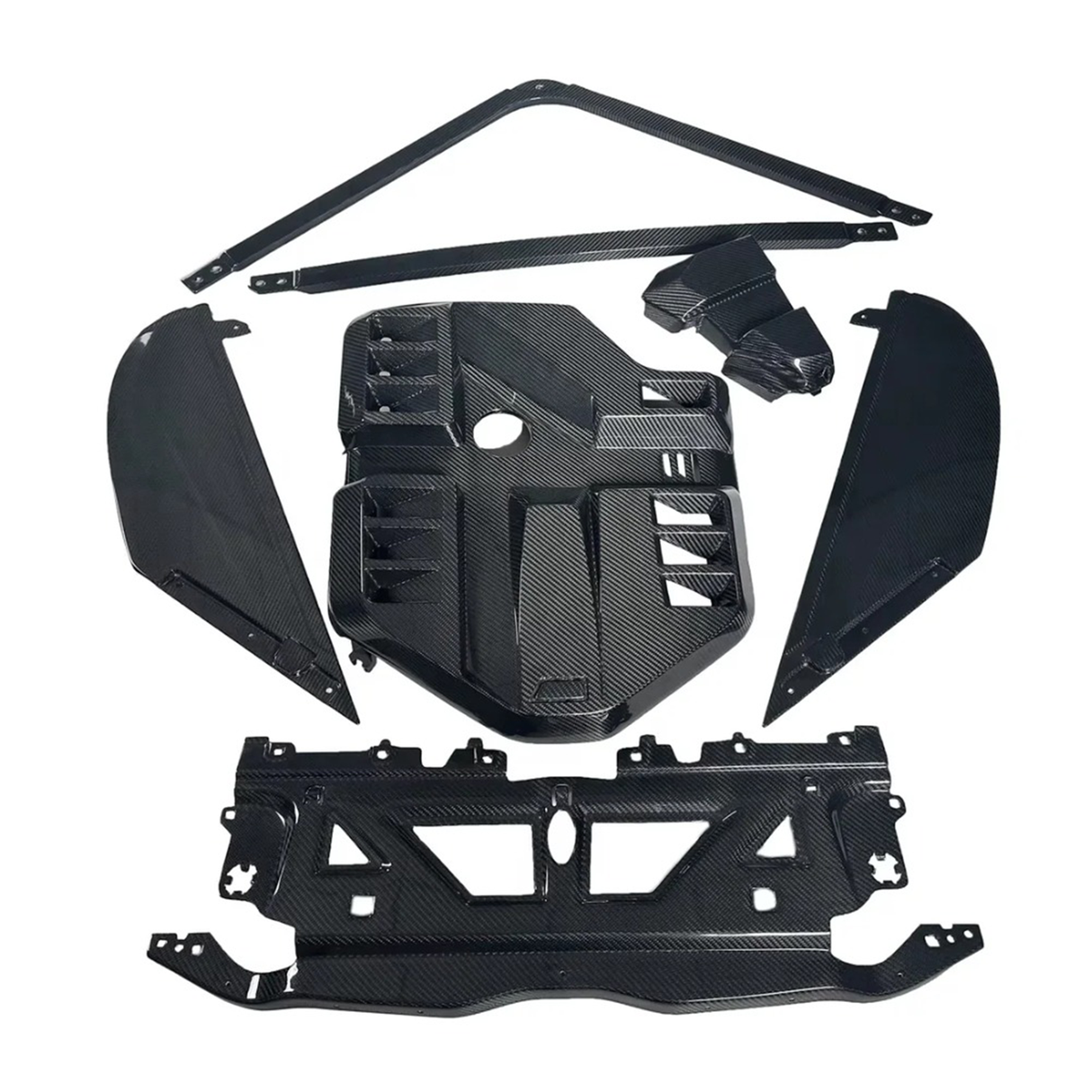 Dry Carbon Fiber Full Engine Bay Cover Kit for BMW G80 M3 G82 M4