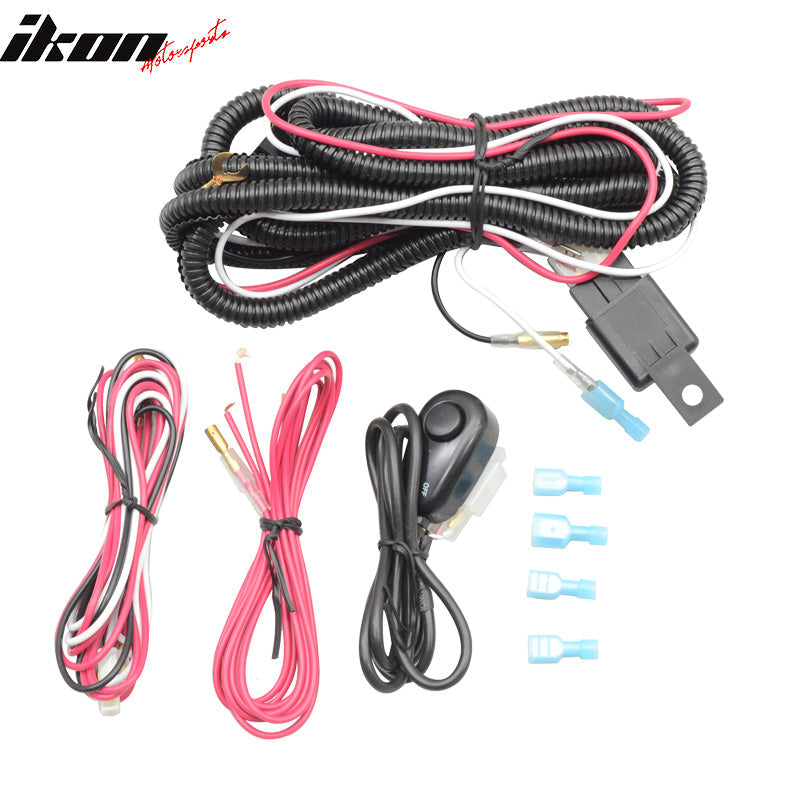 2015-2023 Dodge Challenger Front Fog Light Pair Clear Lens ABS