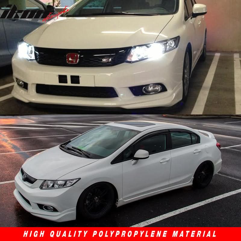 2012-2015Â Honda Civic 4Dr FB6 Front Bumper MD Lip Conversion Foglight