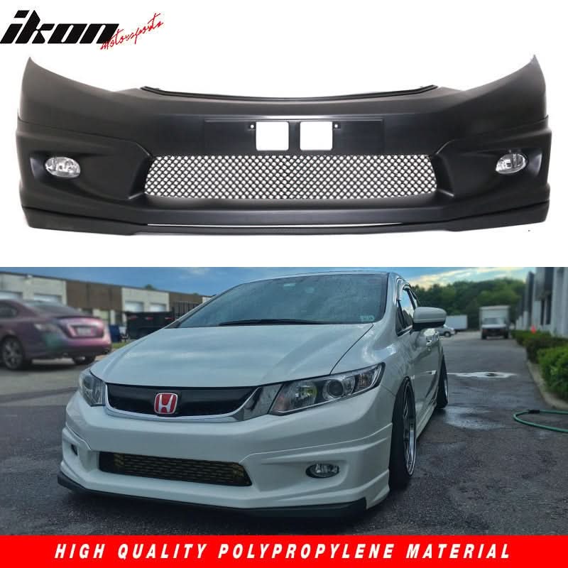 2012-2015Â Honda Civic 9th Gen FB6 Front Bumper Lip Conversion Foglight