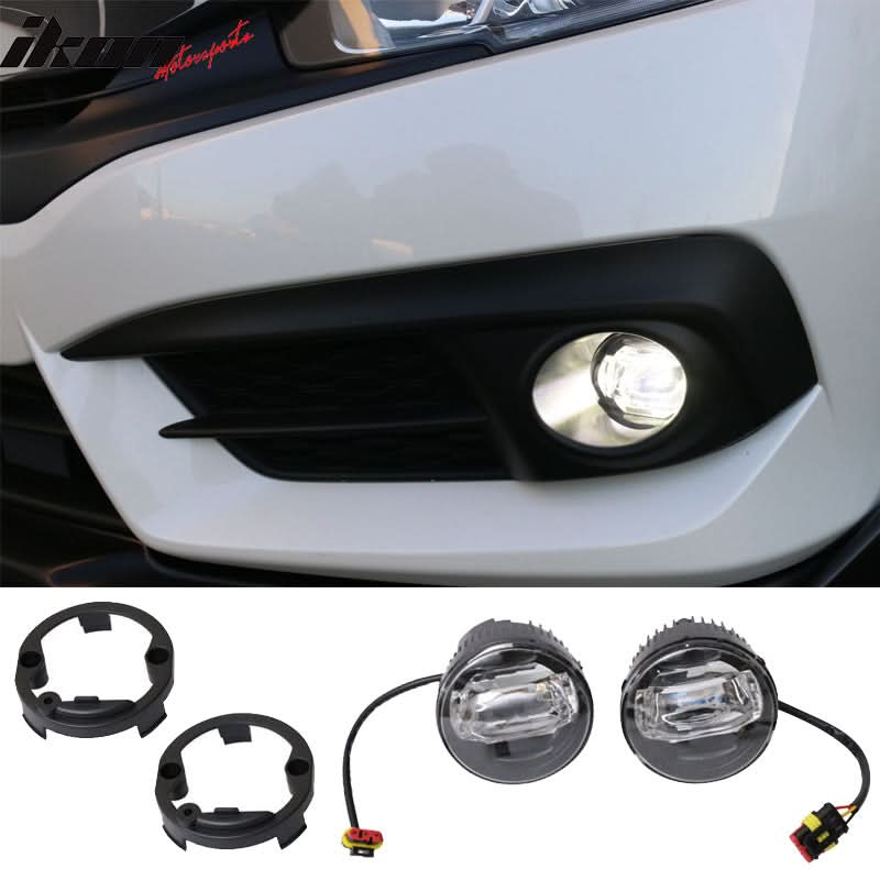 2015-2016Â Honda Civic 4Dr 2Dr Fog Light And Fog Cover US Model ABS