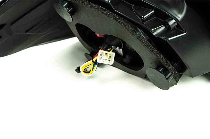 OLM Evolution Tail Lights (Clear Lens, Black Base, Red Bar) - 2015-2021 WRX / STI