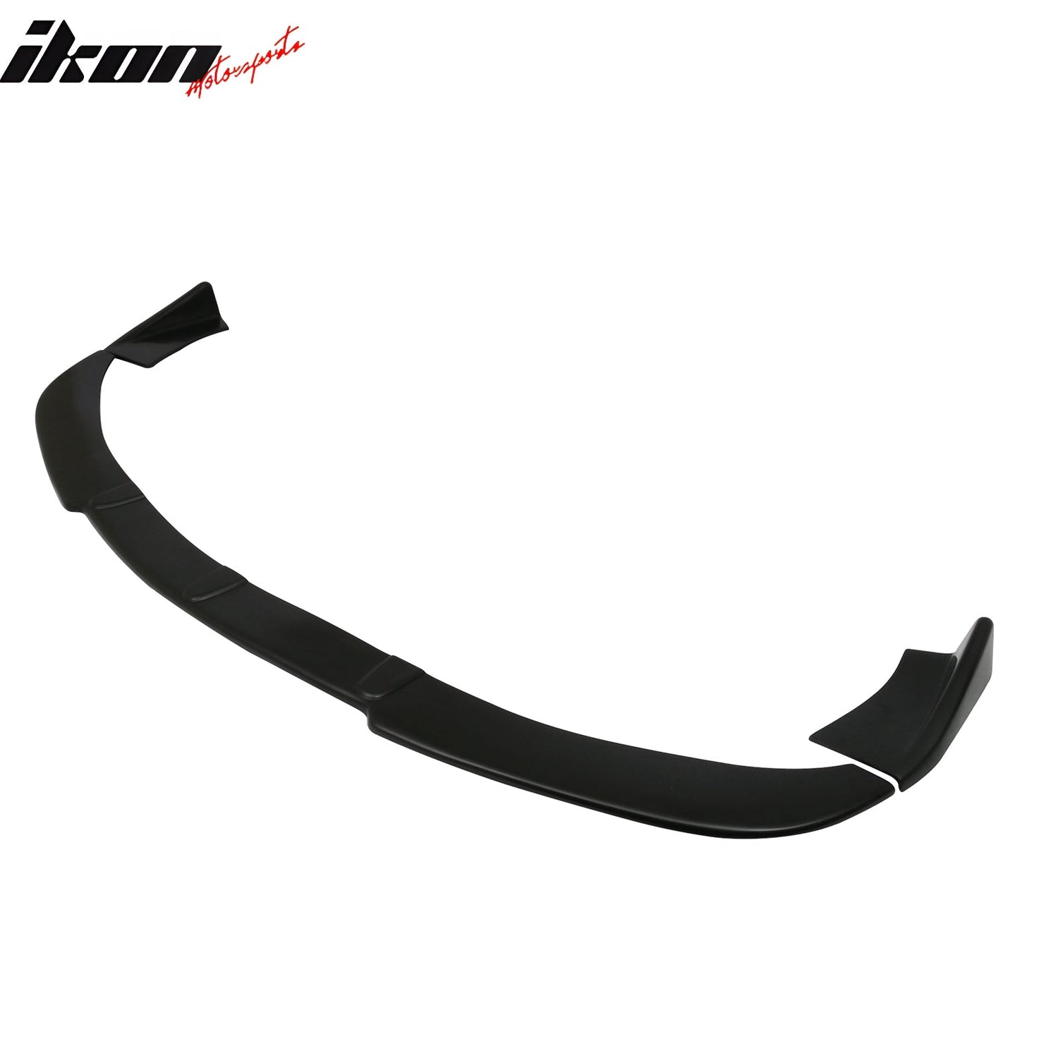 For Universal Black Front Bumper Lip Protector PU Spoiler Air Dam 3PC