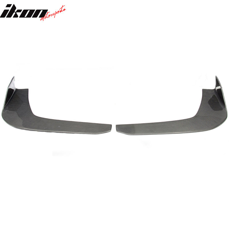 Universal Type 3 Front Bumper Lip Splitter Winglet Carbon Fiber
