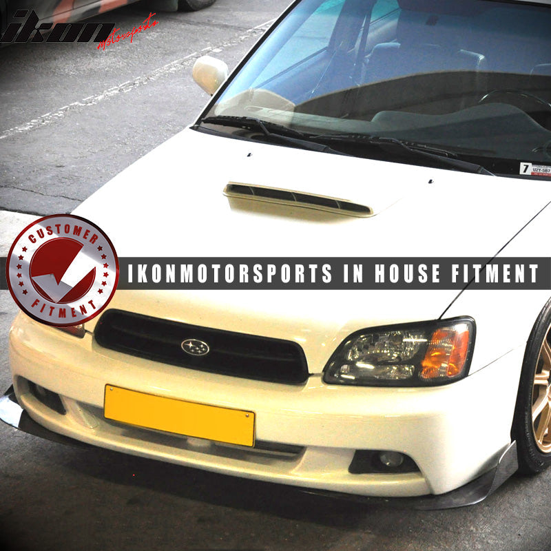 Universal Type 3 Front Bumper Lip Splitter Winglet Carbon Fiber