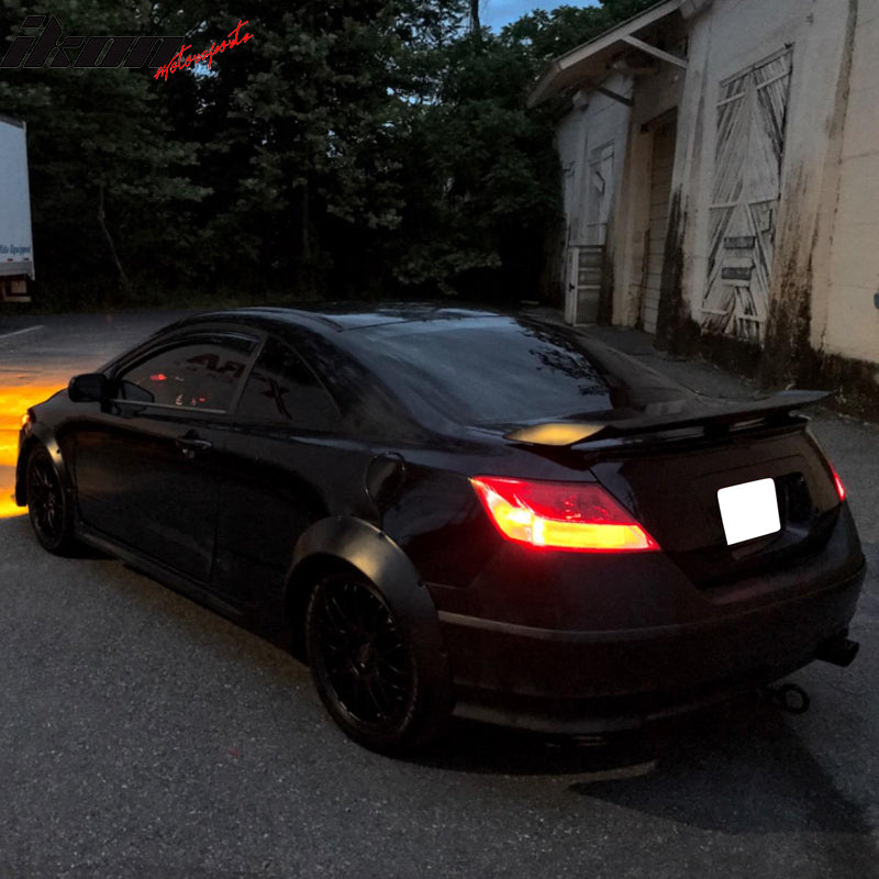 Universal Fit 90MM 2PC Rear Fender Flares Wide Body Wheel Arches PP