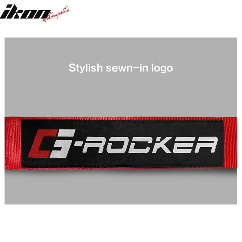 Universal 4 Point Buckle Red Racing Harness Racing Seat Belt Nylon