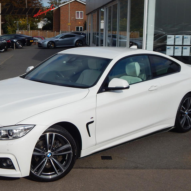2014-2020 BMW 4 Series F32 CF Flat Bottom Line Side Skirt Extension