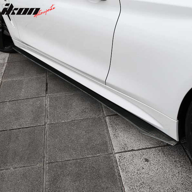 2014-2020 BMW 4 Series F32 CF Flat Bottom Line Side Skirt Extension