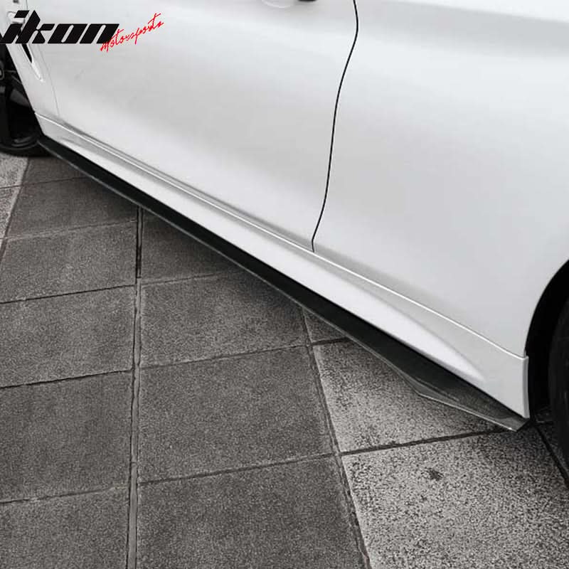 2014-2020 BMW 4 Series F32 CF Flat Bottom Line Side Skirt Extension