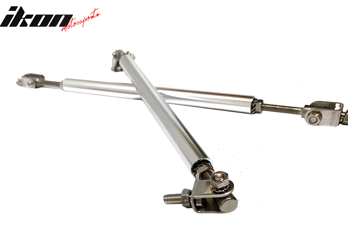 Universal Adjustable Splitter Rods Silver Stainless Steel 7-9 Inch