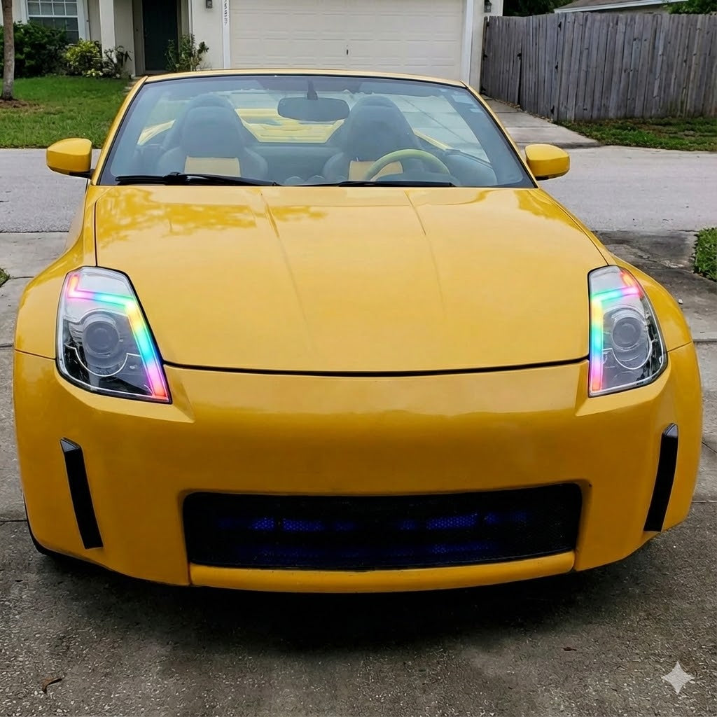 NTXGLOW RGB headlights (2003 - 2005 350z projector headlights)