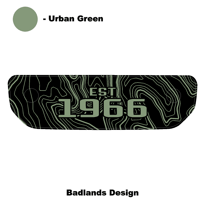 1966 Topographic Shifter Plate (Printed Series + Acrylic) - 2021+ Bronco