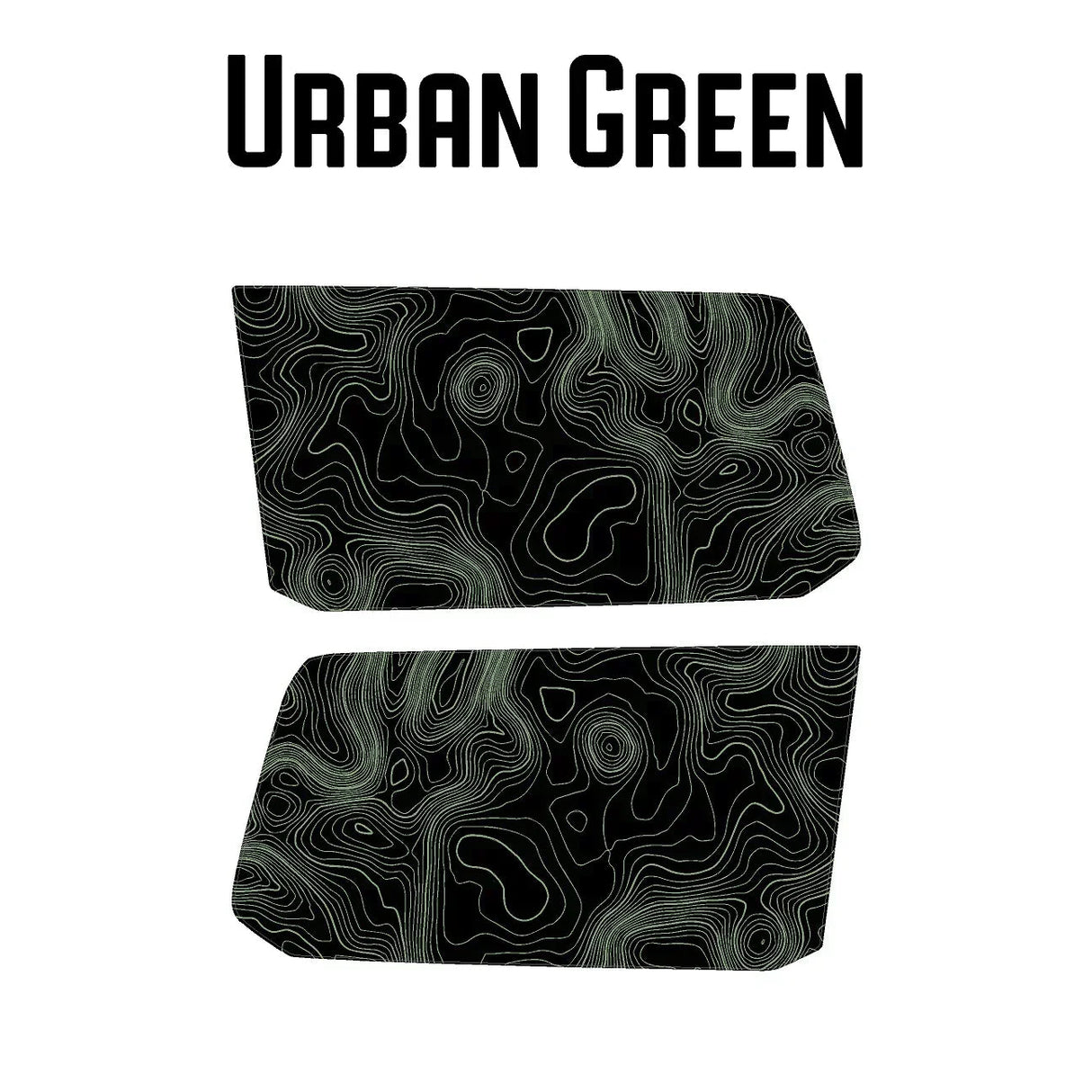 Topographic Rear Window Map Overlays - 2024+ Land Cruiser