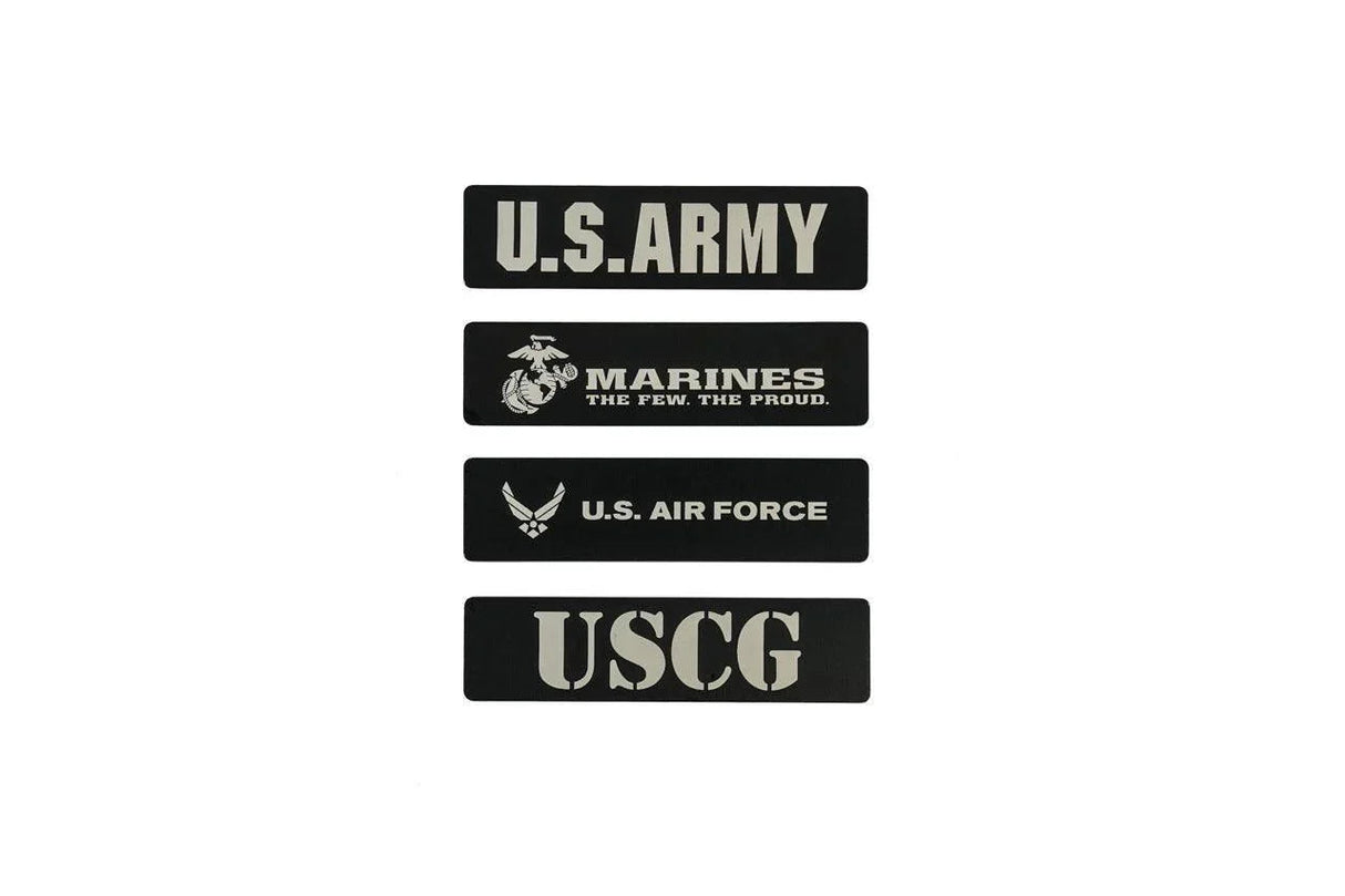 US Military Logo Emblem for Weathertech All Weather Floor Mats (Metal Etched) - Universal