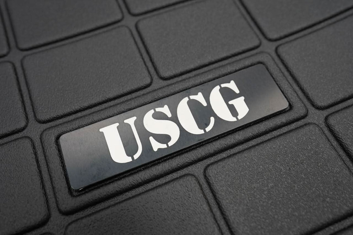 US Military Logo Emblem for Weathertech All Weather Floor Mats (Metal Etched) - Universal