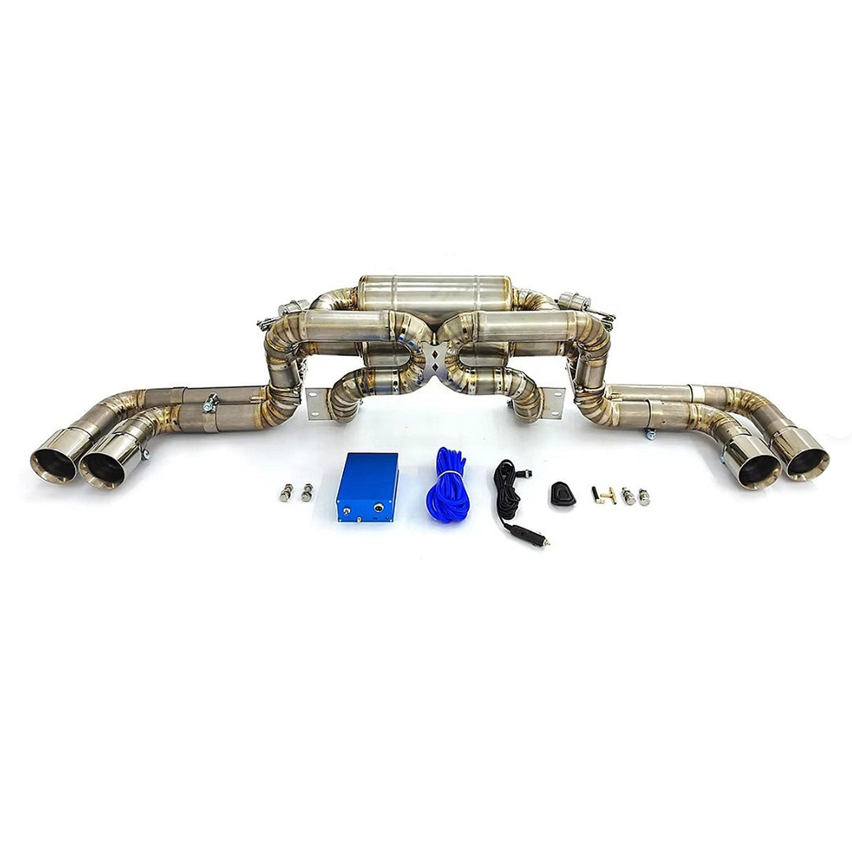 Valved Titanium Catback Exhaust System for Ferrari 360 Modena Spider F360 3.6L