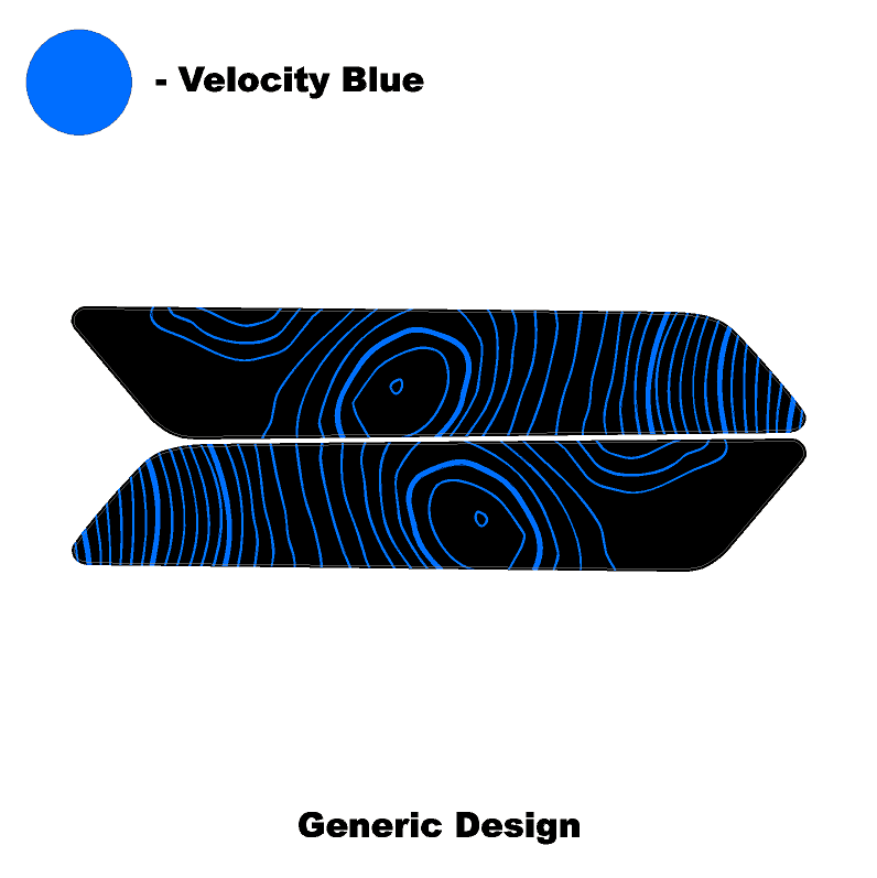 Topo Interior Front Door Grab Handle Overlay Kit (Printed + Laser Series) - 2021+ Bronco