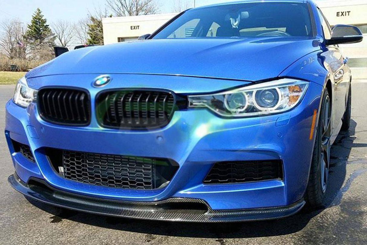 2013-2019 BMW 3 Series F30 F35 VA Style Carbon Fiber Front Lip(For MT Rear Bumper only)