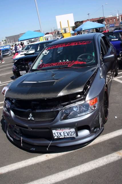 Mitsubishi Evolution 9 (Evo 9) Carbon Fiber Front Wind Splitter 2006-2007