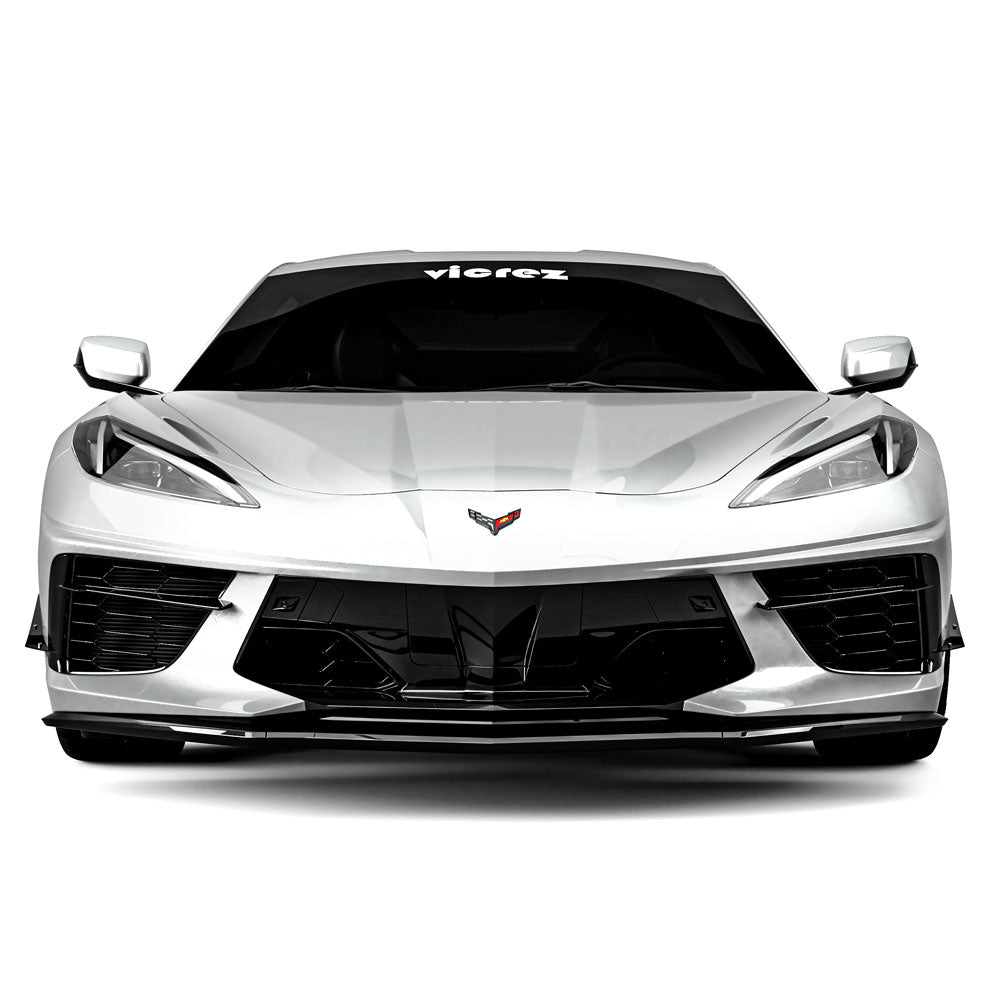 2020-2026 Chevrolet Corvette C8 1VR Style Front Bumper Canards - Vicrez